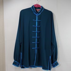 Orient Impress Traditional Tai Chi Women's Uniform Teal and Blue szM